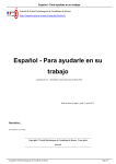 Español - Para ayudarle en su trabajo