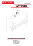 Manual de instrucciones MP2003M