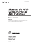 Sistema de Midi- Componente de Alta Fidelidad