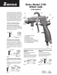 Binks Model 2100 Spray Gun