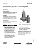 Reguladores y Válvulas de Alivio Tipo 630
