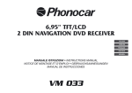 vm 033 6,95” tft/lcd 2 din navigation dvd receiver
