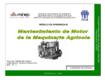 MANTENIMIENTO DE MOTOR DE LA MAQUINARIA AGRÍCOLA