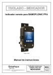 Indicador remoto para BAMOFLONIC PFA Manual de instrucciones