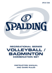 recreational series volleyball / badminton