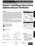Dayton® Centrifugal Direct-Drive Upblast Exhaust Ventilators