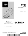 Tennant 5700 Spanish Operator Manual