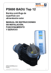 PS600 BADU Top 12 MANUAL DE INSTRUCCIONES DE