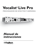 Características del Vocalist® Live Pro