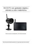 Kit CCTV con grabador digital y cámara a color inalámbrica