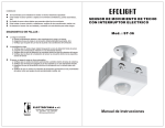 interruptor p/techo "efolight" st-36 c/sensor mov