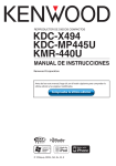 kdc-x494 kdc-mp445u kmr-440u manual de instrucciones
