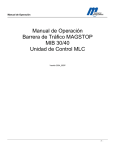 Manual de Operación Barrera de Tráfico MAGSTOP MIB 30/40