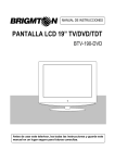 PANTALLA LCD 19” TV/DVD/TDT