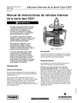 Manual de instrucciones de válvulas internas de la serie tipo C831