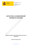 NOTAS PARA LA ELABORACIÓN DEL INFORME DE AUDITORÍA