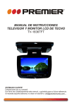 manual de instrucciones televisor y monitor lcd de techo tv