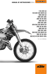 MANUAL DE INSTRUCCIONES 2014 125 EXC EU 125 EXC