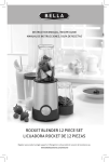 ROCKET BLENDER 12 PIECE SET LICUADORA ROCKET DE 12