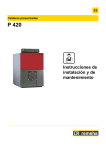 P 420 Instrucciones de instalaciÃ³n