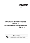 MANUAL DE INSTRUCCIONES MOCHILA PULVERIZADOR