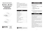 EC 214 - EC 215 - Hanna Instruments Guatemala