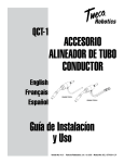 Accesorio AlineAdor de tubo conductor Guía de instalacíon y uso