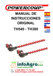 MANUAL DE INSTRUCCIONES ORIGINAL TH540 - TH380