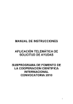 Manual de Instrucciones - Ministerio de Ciencia e Innovación