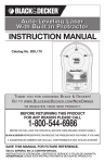 INSTRUCTION MANUAL - Black & Decker ServiceNet