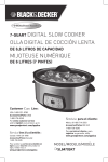 7-quart digital slow cooker olla digital de cocción lenta mijoteuse