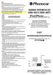 AUDIO INTERFACES USB-SD/CARD-MP3