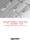 Eppendorf Research Series 2100 fix · adjustable · multi