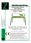 Bedienungsanleitung User Manual Manual de instrucciones Mode d