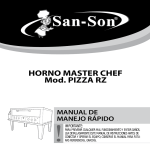 HORNO MASTER CHEF Mod. PIZZA RZ - San-Son