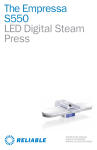 The Empressa S550 LED Digital Steam Press