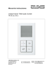 Manual de instrucciones Unidad interior TKM Audio Confort