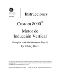 Custom 8000 Motor de Inducción Vertical