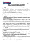 manual de instrucciones para uso y mantenimiento