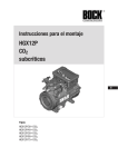 Instrucciones para el montaje HGX12P CO2 subcríticos