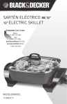 SARTÉN ELÉCTRICO DE 12" 12" ELECTRIC SKILLET