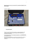 1 Manual de instrucciones de la Consola de Tiro automática