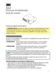 Proyector de Multimedia Guía del usuario