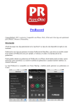 ProRecord App V1-0-1 ES - User Guide