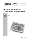Manual de instrucciones e instalación del panel de control