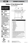 Outdoor LP Gas Barbecue Grill Model No. GBC1555WC