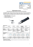 Refractómetro de mano