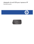 Adaptador de red USB para impresora HP