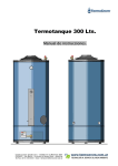 Mas info Manual Termotanque comercial