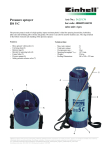 Pressure sprayer DS 5 C